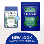 Dr Teal's magnesium sulfate soaking solution pack of four back label