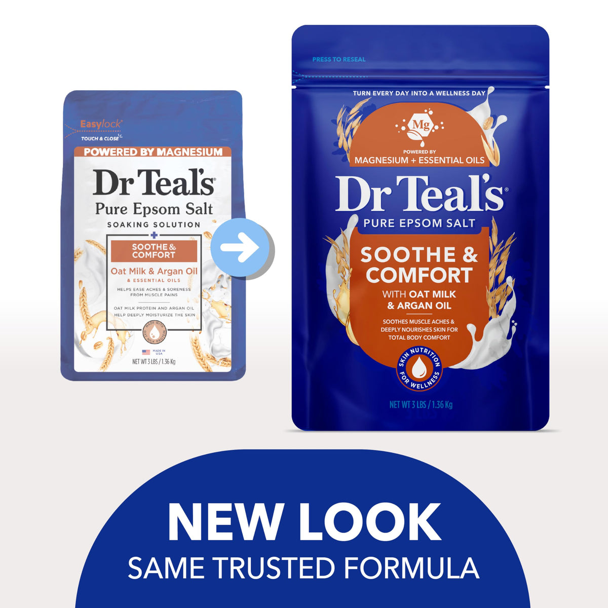 Authentic Dr Teal's pure magnesium sulfate crystals close up texture