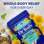 Dr Teal's magnesium sulfate bath salt bag back view with instructions