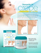 Dermactin anti-aging neck moisturizer jar label close-up