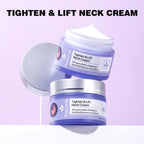 Natuvia neck cream application on decollete
