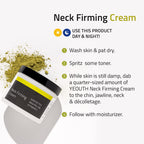 Authentic Yeouth neck cream jar with product information visible