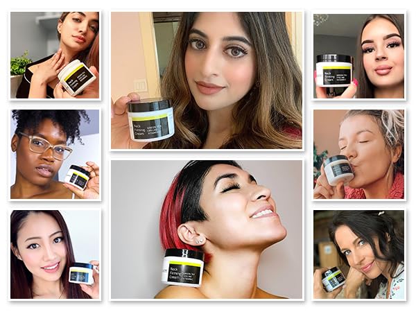 Premium skincare packaging of Yeouth neck tightening moisturizer