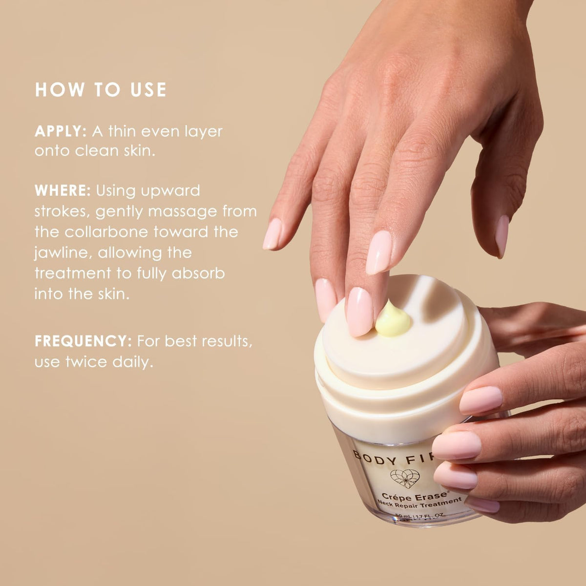 Texture of Body Firm Crepe Erase neck firming cream