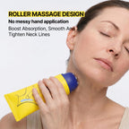 Z:SEA neck cream showing built-in three-ball massage roller