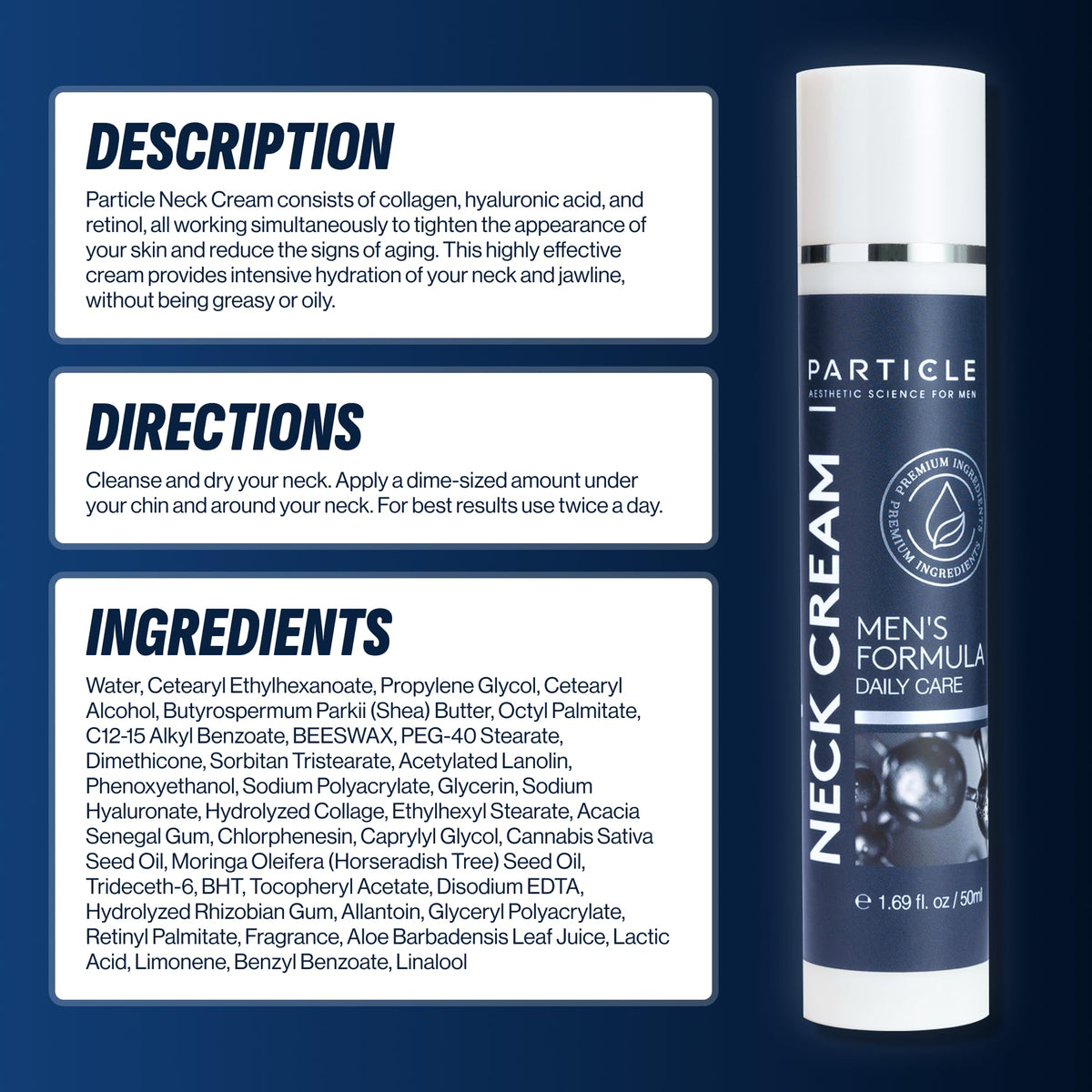 Texture shot of Particle anti aging neck cream