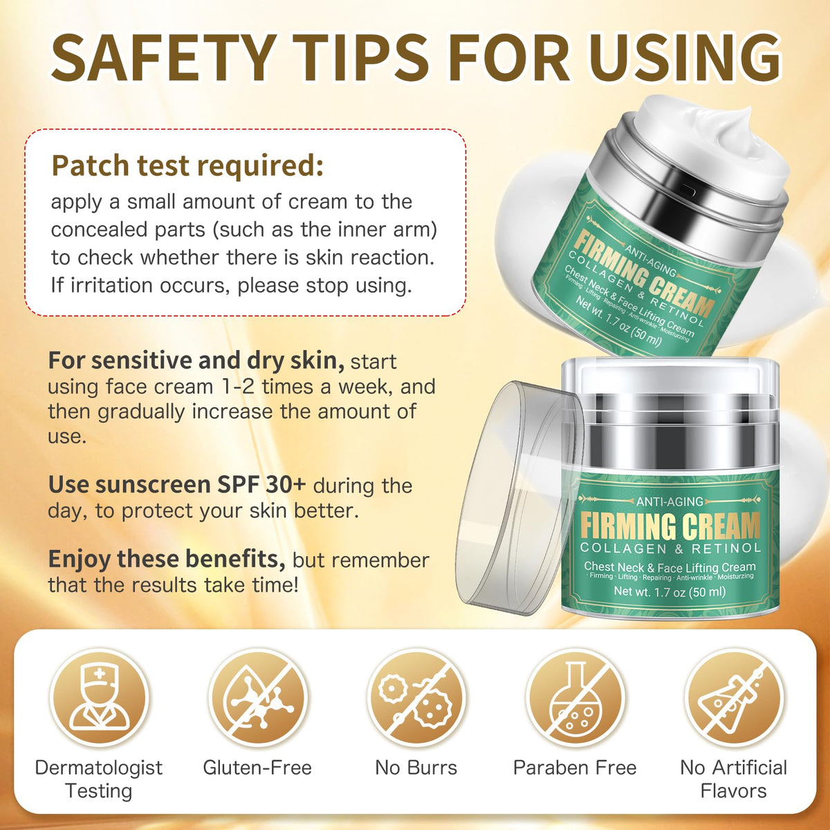 Muocobu face tighten and lift cream jar on clean skincare display background