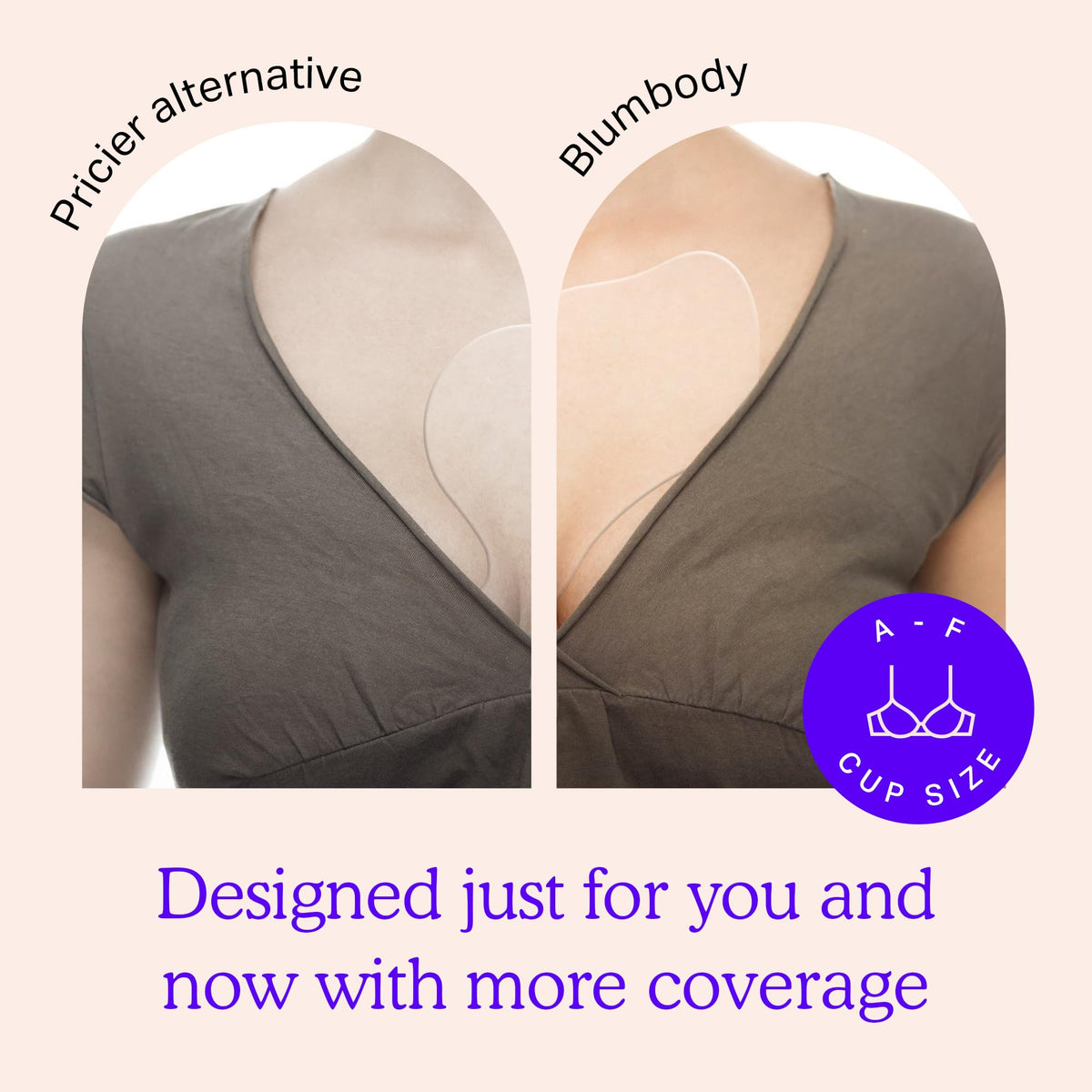 Blumbody chest smoothing patches showing butterfly design