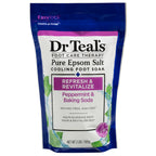 Dr Teal's peppermint and baking soda foot care therapy packaging detail