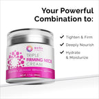 Application of ActivScience neck cream on jawline and neck
