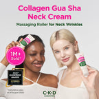 CKD Retino Collagen neck cream with stainless steel roller head