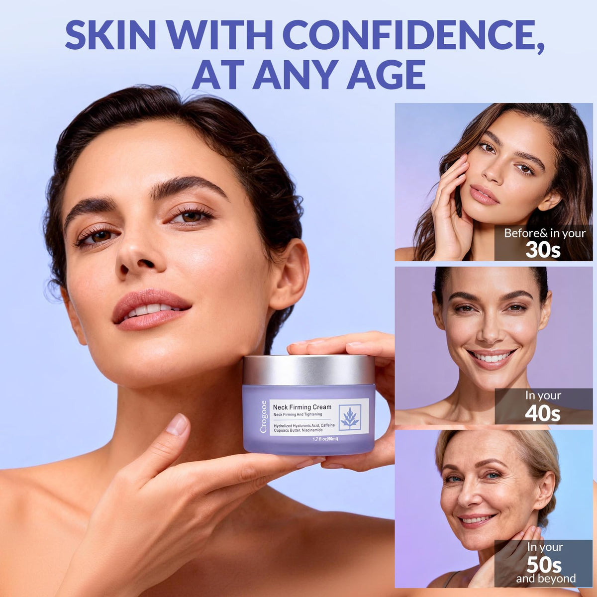 Crogooe neck cream ingredients and usage information