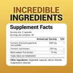 Dr. Berg Turmeric Curcumin dietary supplement ingredients and dosage instructions