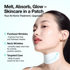 Anua firming and lifting neck patch close up texture