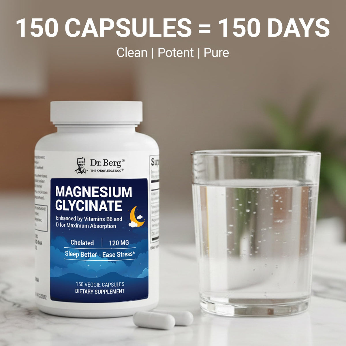 Authentic USA imported Dr Berg Magnesium Glycinate supplement for Indian wellness routines