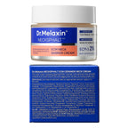 Dr.Melaxin anti-wrinkle neck treatment display showing product consistency and hydration benefits.