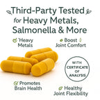 Me First Living Turmeric Curcumin with BioPerine high absorption formula supplement on an angled studio setup.