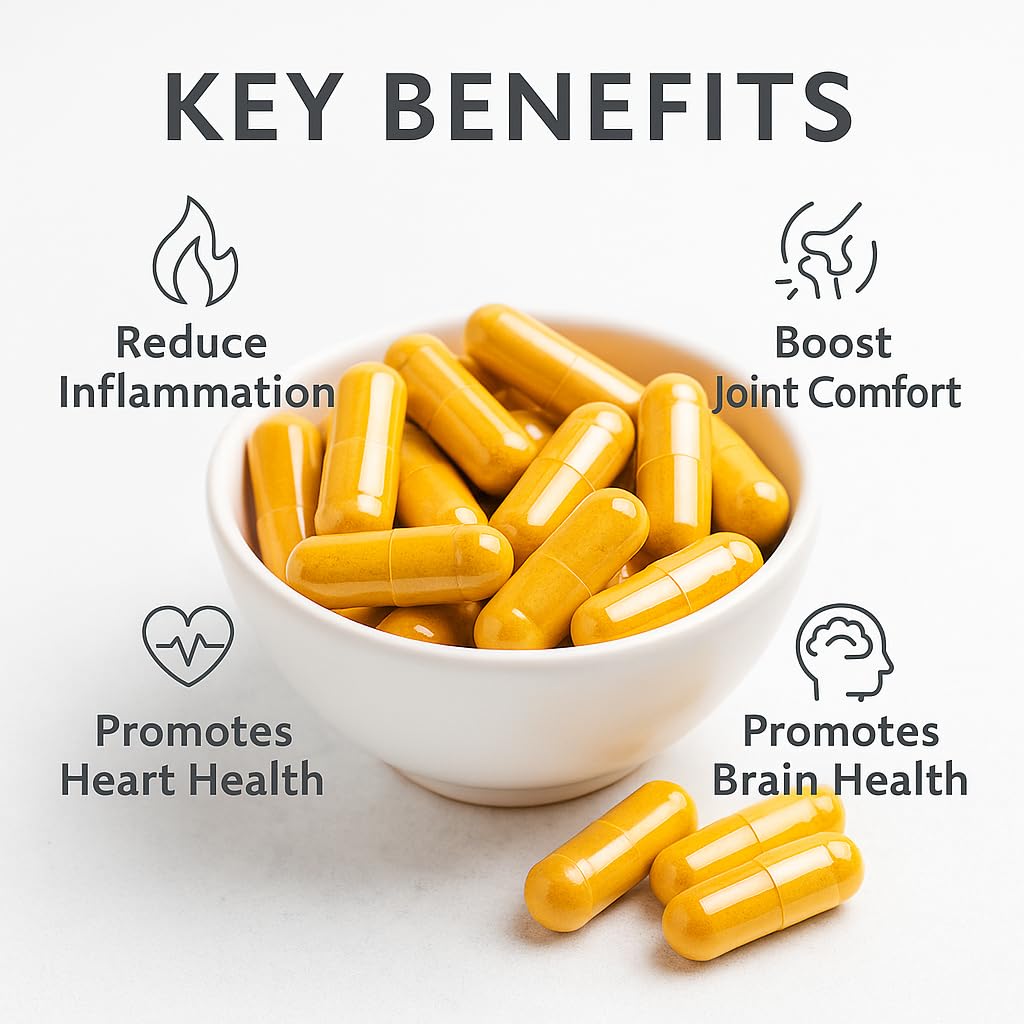 Me First Living Turmeric with BioPerine black pepper extract premium wellness supplement container displaying cGMP seal.