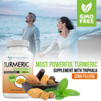 Doctor Recommended authentic imported USA beauty and health turmeric supplement bottle closure view