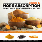 Nature's Nutrition Turmeric Curcumin 240 capsules package emphasizing 95% standardized curcuminoids