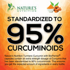 Vegan capsules of Nature's Nutrition Turmeric Curcumin with BioPerine