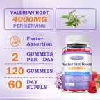 Sijigood valerian root extract 4000mg serving size dietary supplement bottle back view