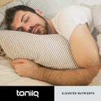 Close up of individual non GMO vegan friendly Toniiq Valerian Root wellness capsules