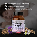 Santa Cruz Paleo herbal sleep capsules displayed next to natural botanical ingredients