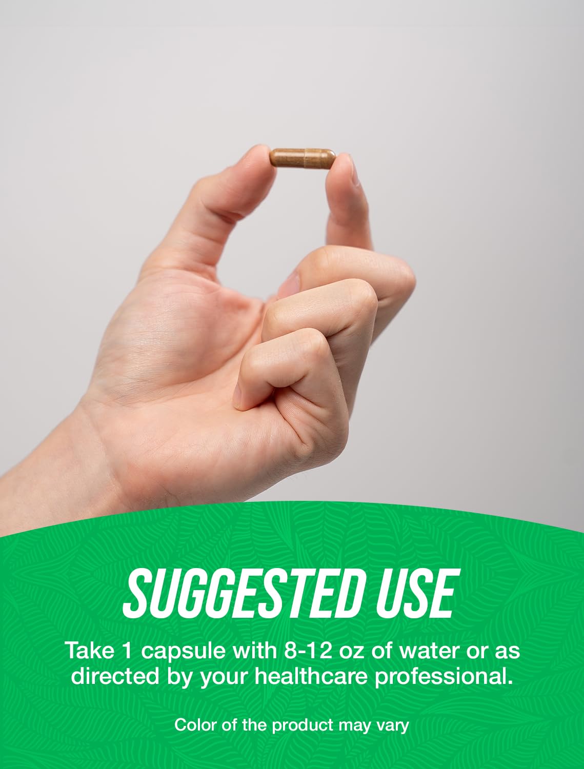 Side view of BulkSupplements green tea extract bottle