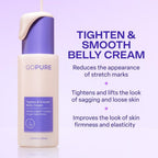 GOPURE body firming moisturizer showing the texture of the anti cellulite cream