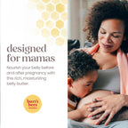 Burts Bees mama bee rich moisturizing cream product labeling close up