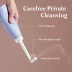 Glamommy upside down perineal irrigation bottle with angled spray nozzle for new mom hygiene