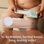 Glamommy premium postpartum care package contents spread out on clean surface