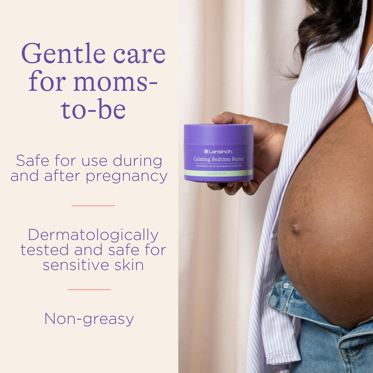 Lansinoh magnesium body cream container for easing maternity leg cramps