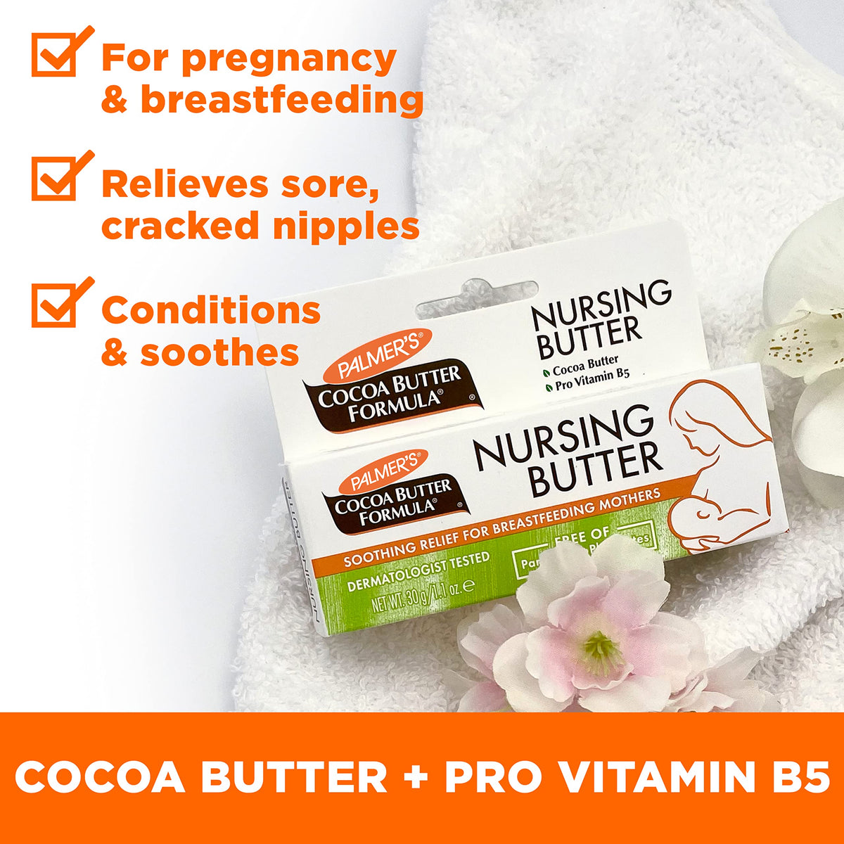 Dermatologist tested Palmer's new moms 4 piece recovery kit layout