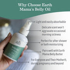 Earth Mama pregnancy body oil 4 fluid ounce bottle closeup