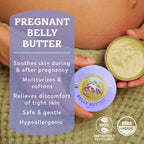 Badger pregnancy moisturizing cocoa butter balm back label details