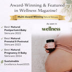 Irene Organics natural pregnancy skincare cream on a clean backdrop for morning and evening routine.
