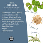 Witch hazel and calendula infused postpartum herbal pads for new mothers