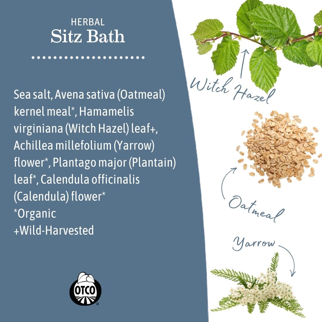 Witch hazel and calendula infused postpartum herbal pads for new mothers