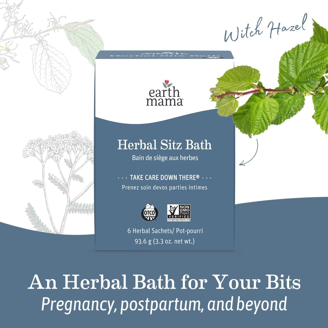Toxin free vegan sitz bath sachets for safe motherhood recovery