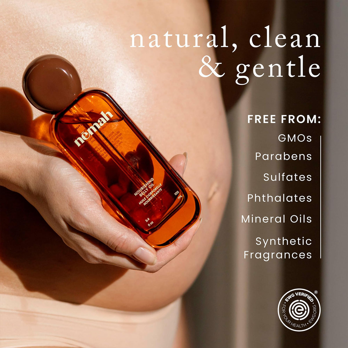 Nemah vegan non toxic pregnancy oil for stretch marks