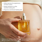 Evereden clean and vegan maternity skincare bottle showing the premium dropper applicator
