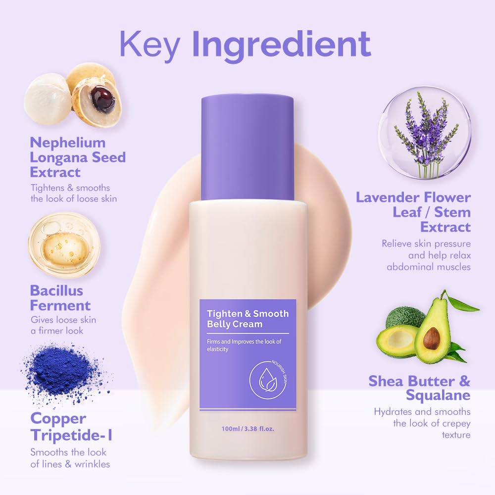 BETTENKO firming lotion texture being applied to target loose skin after weight loss.