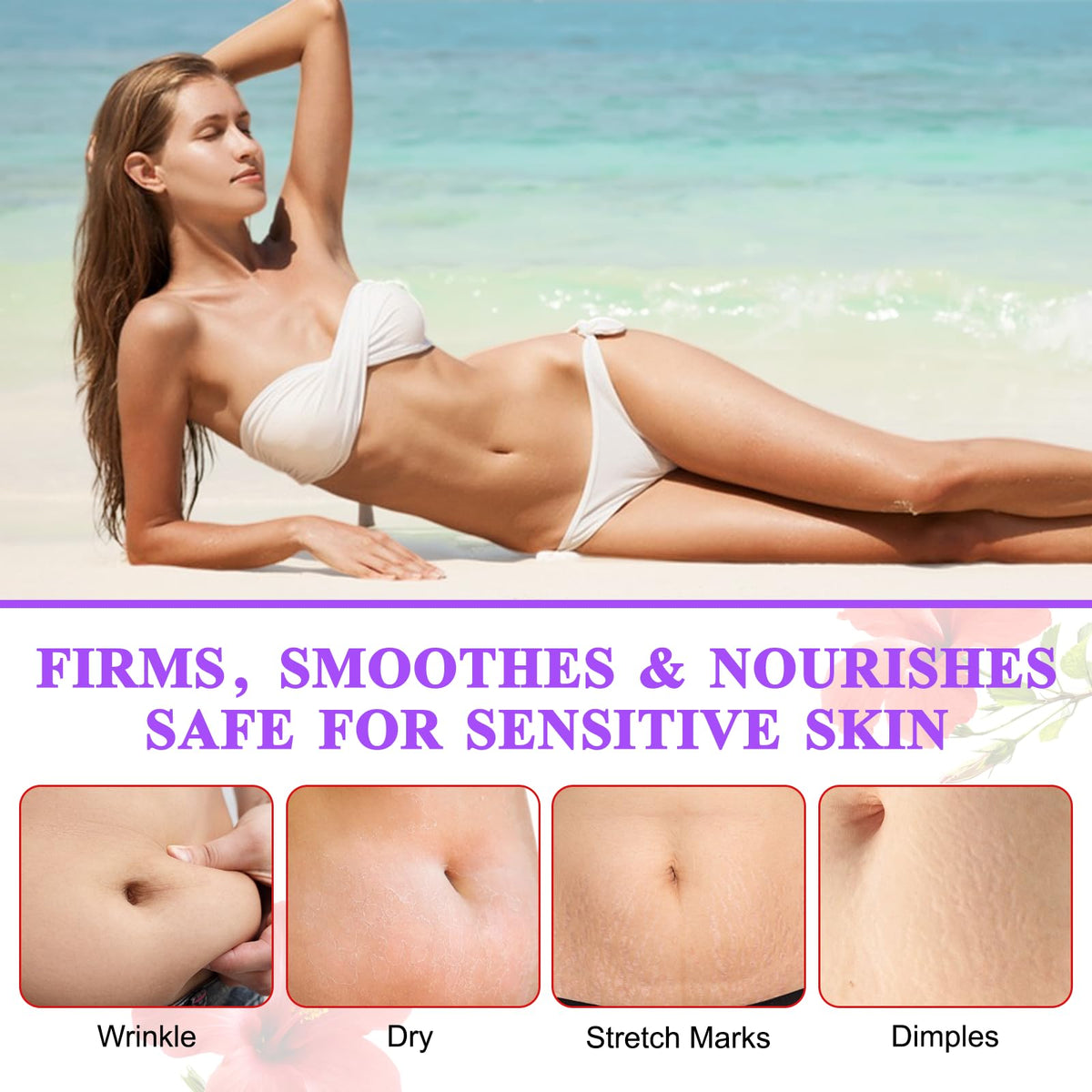 BETTENKO skincare product for tightening belly stretch marks and saggy skin.