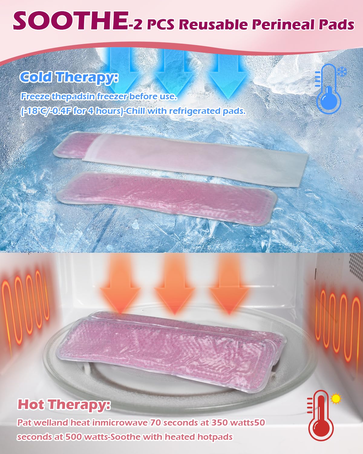 Softca maternal recovery kit components arranged neatly for hospital bag preparation.