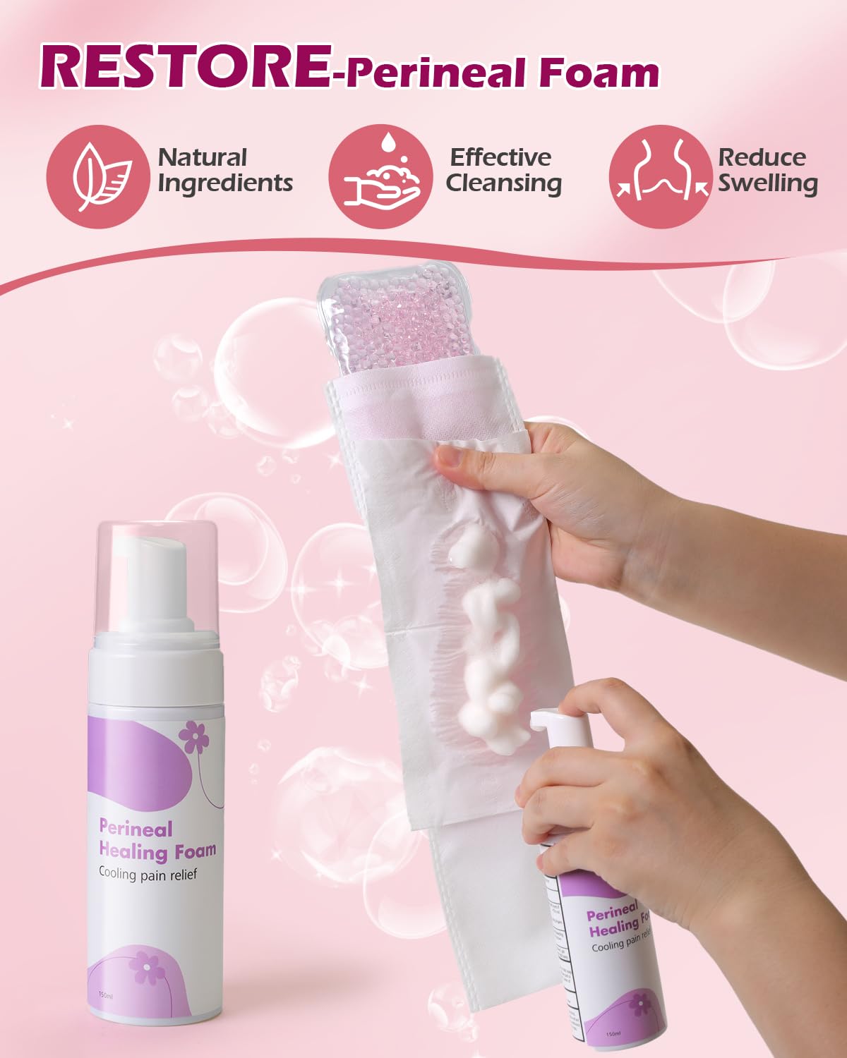 Softca postpartum gifts for mom set including a congratulatory card and storage bag.