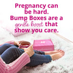 Bamboo Footed Sleeper baby garment and Bumplife sleep mask from the USA imported pregnancy hamper.