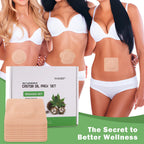 Three distinct shapes of highly absorbent cotton belly button patches
