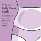 TriLASTIN maternity sheet masks box containing four hydrating serum treatments